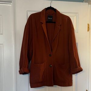 Madewell Rust Blazer Jacket